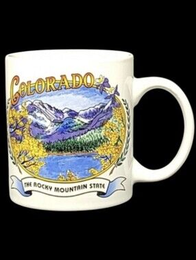 COLORADO THE ROCKY MOUNTAIN STATE COFFEE MUG